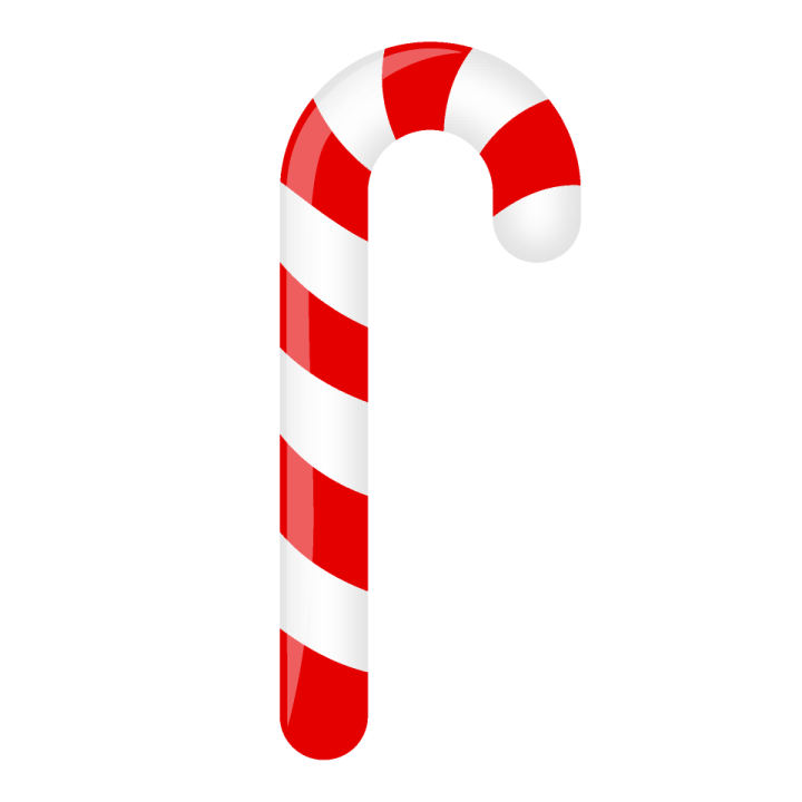 a candy cane on a white background
