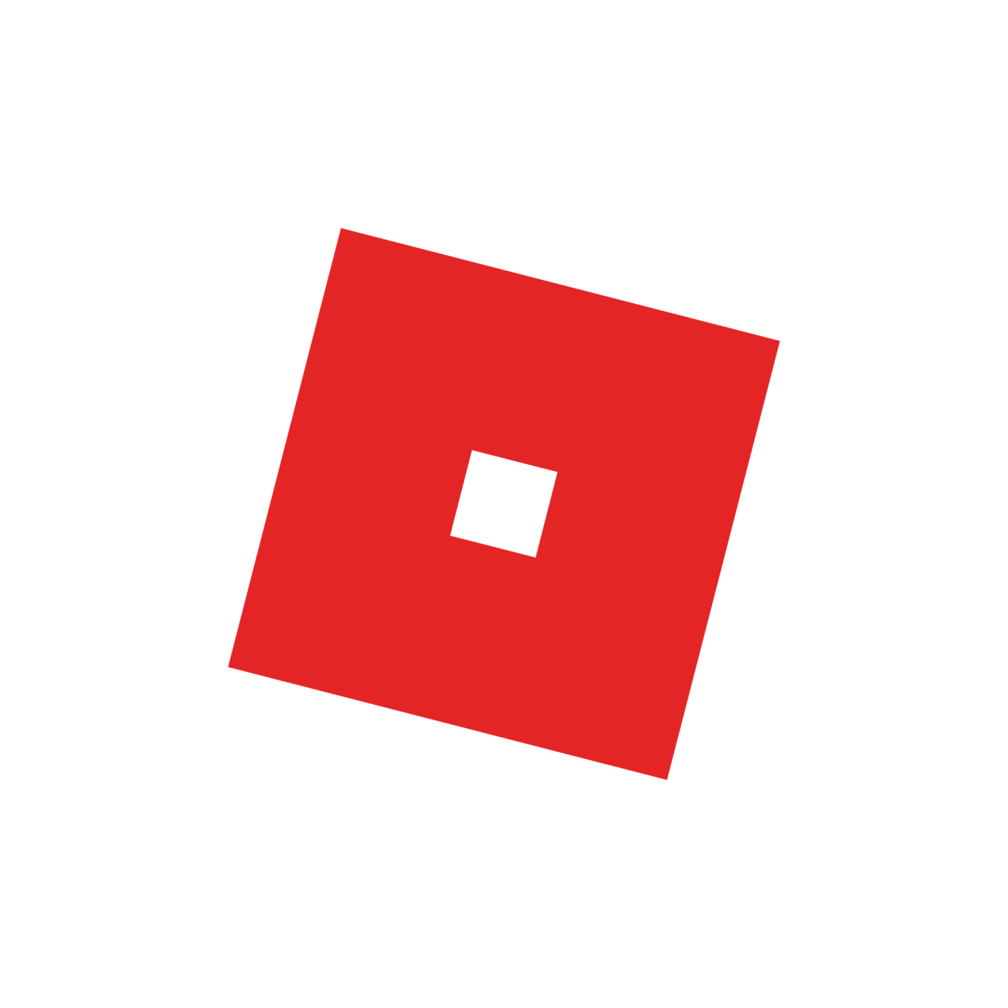 a red square with a white square in the middle