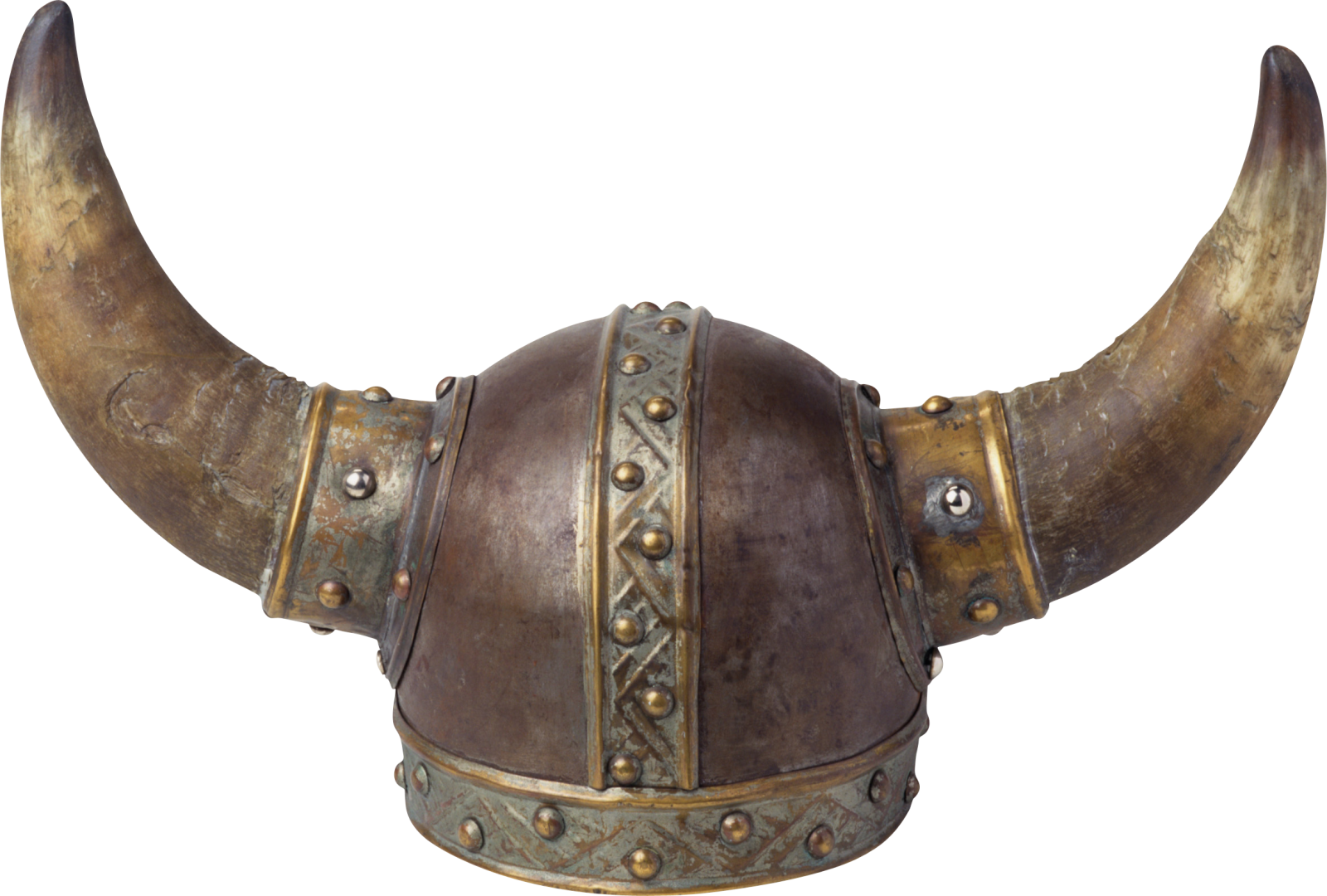 a viking helmet with horns
