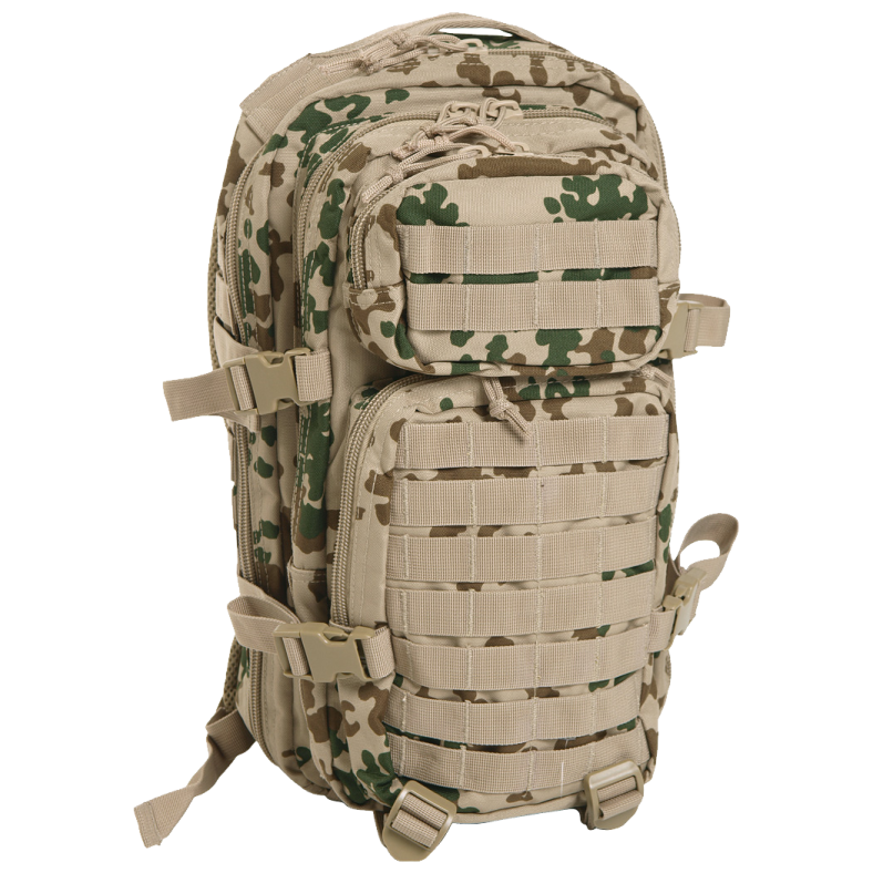 a large backpack with multiple compartments and straps