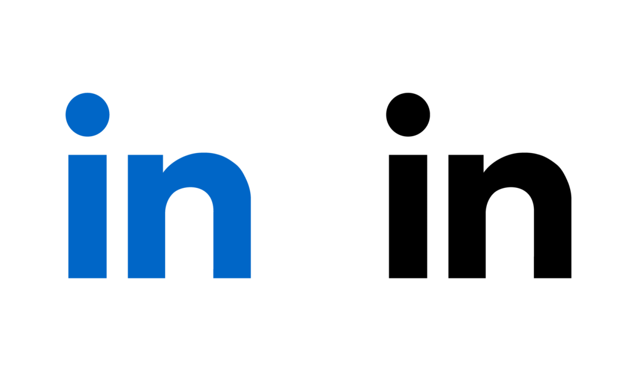 the logo for linked