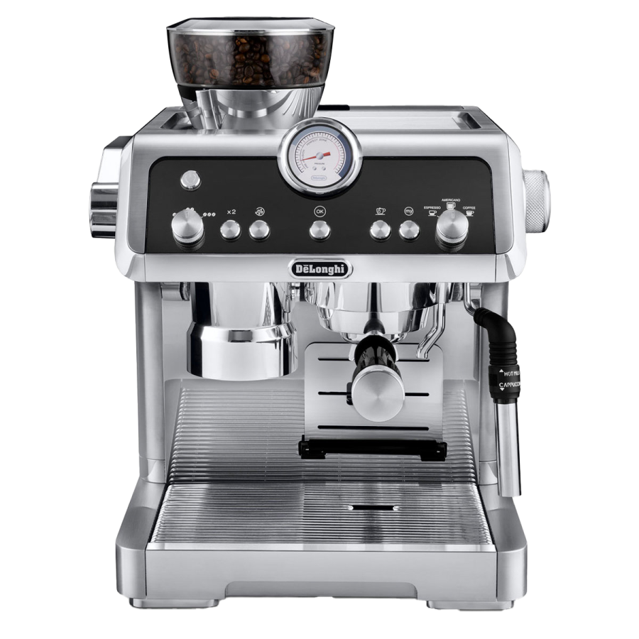 a coffee machine on a white background