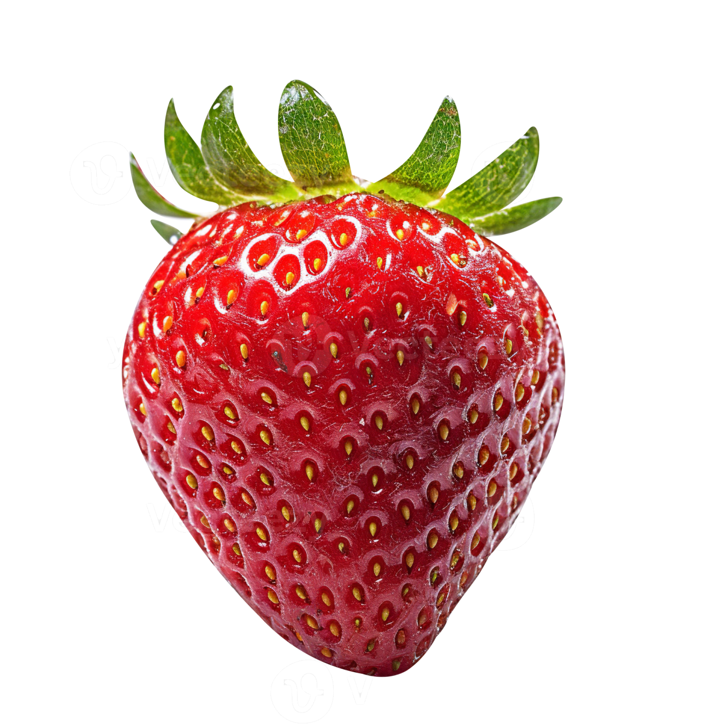 a strawberry on a white background