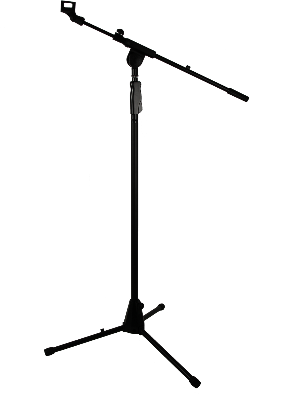 a microphone stand on a white background