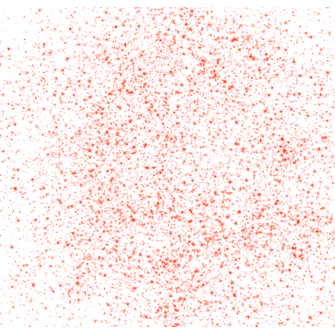 an image of a white square with black dots on it