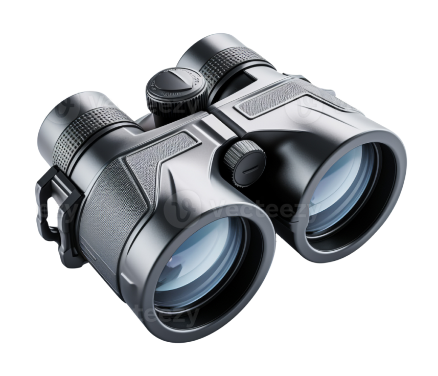 a pair of binoculars on a white background