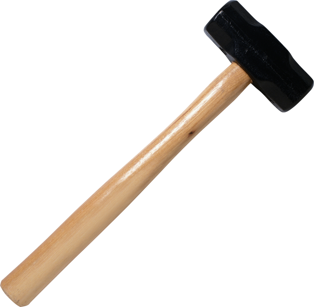 a hammer on a white background