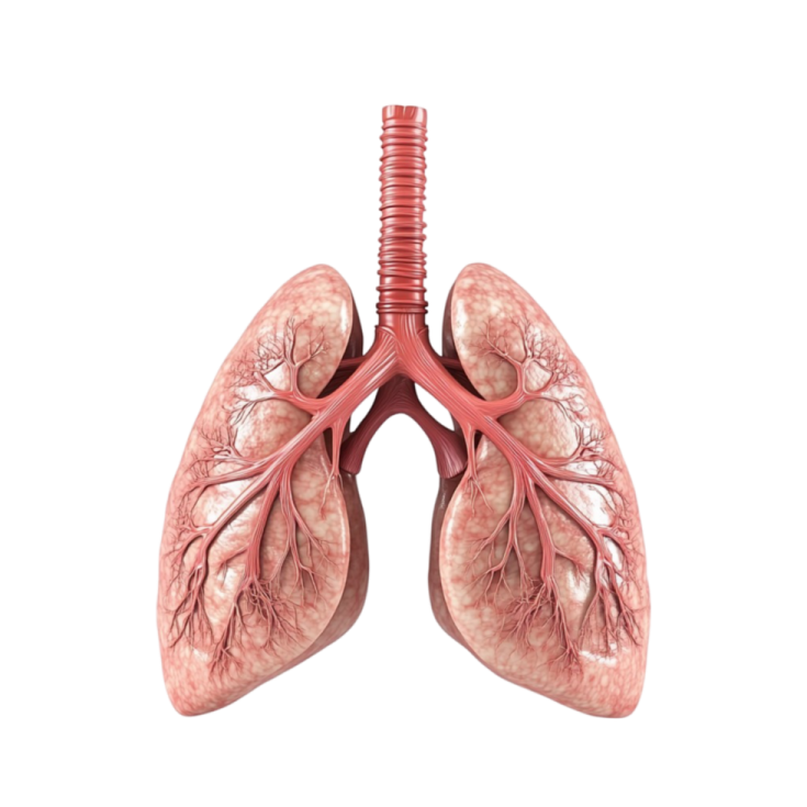 a diagram of the lungs