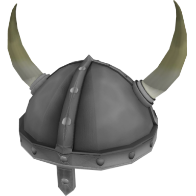 a viking helmet with horns