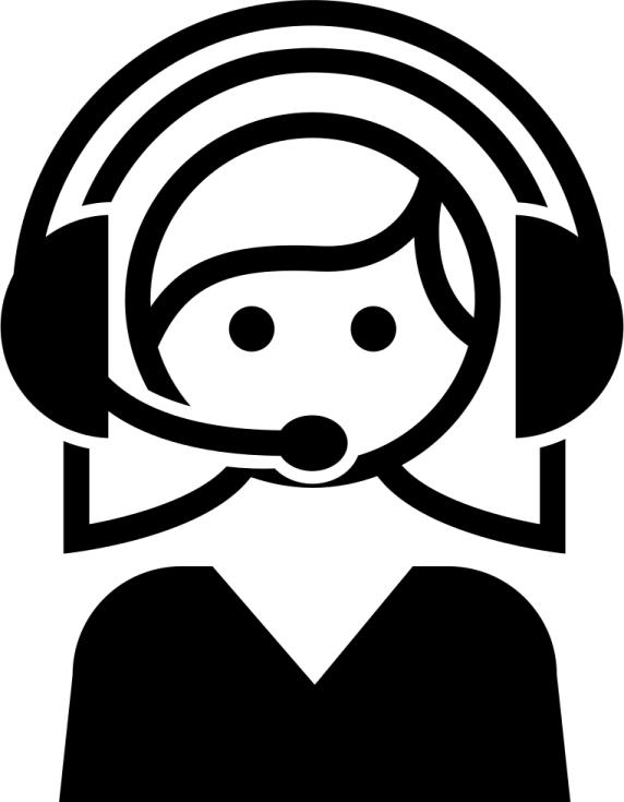 a black and white silhouette of a person wearing headphones