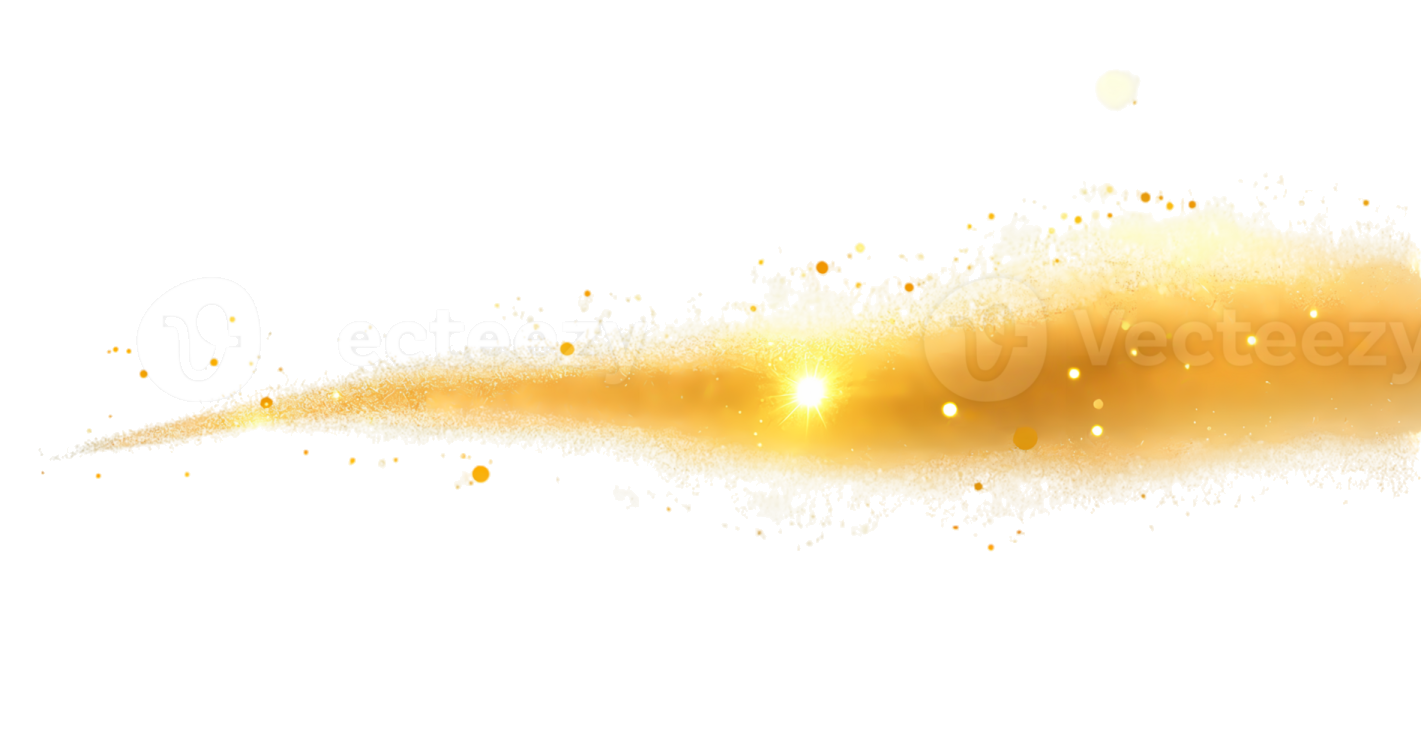 a golden explosion on a white background