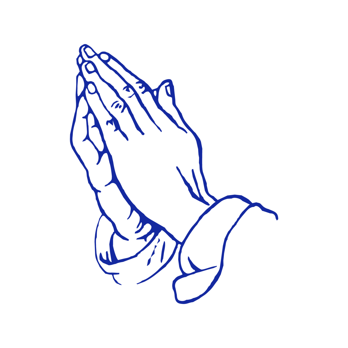the hands of a praying person