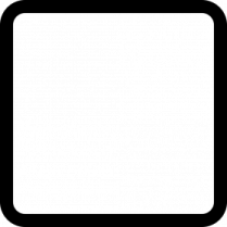 a black and white square icon