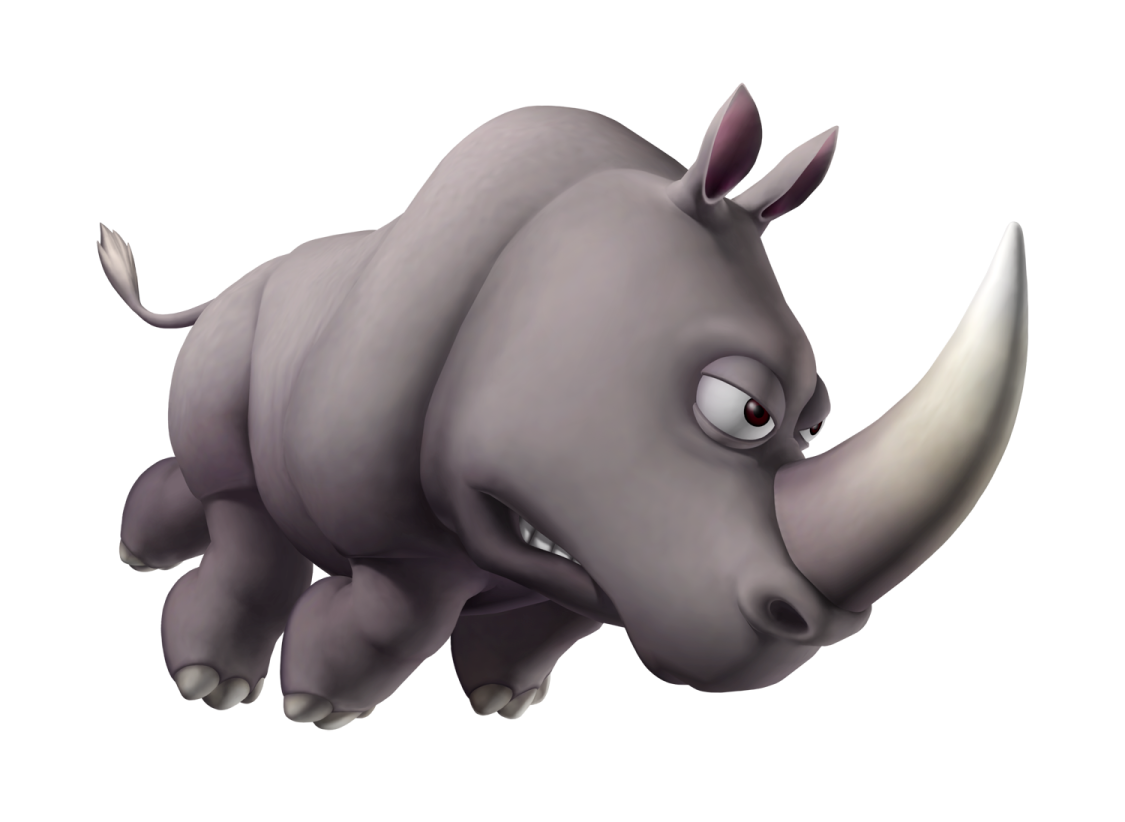 an illustration of a rhino