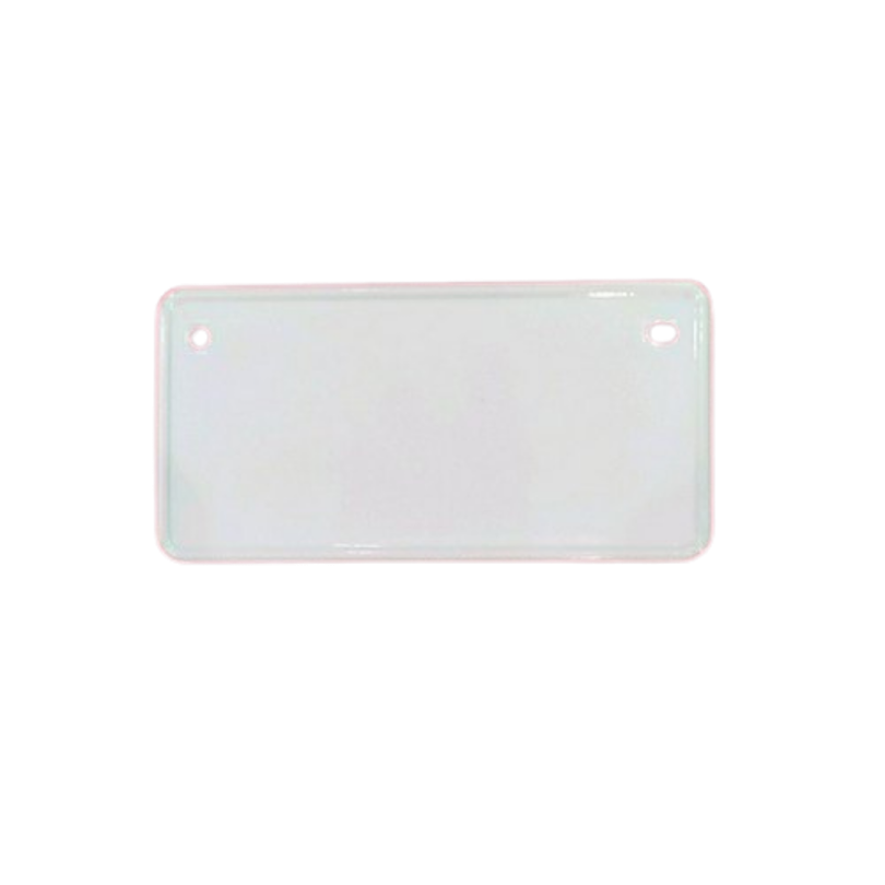 a white plastic identification tag