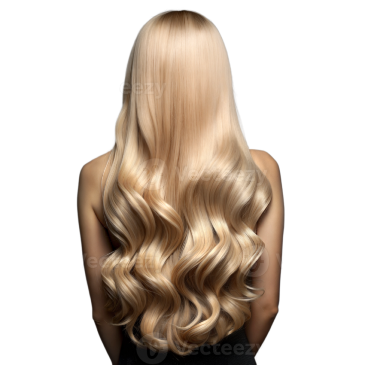 a woman with long blonde hair