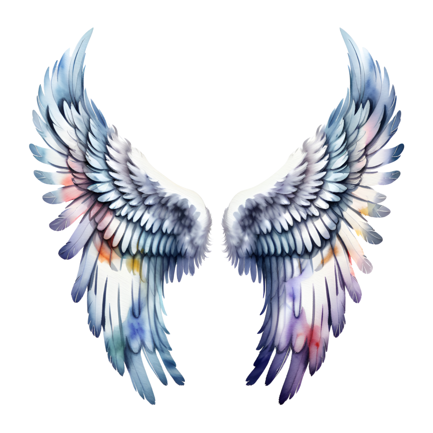 a pair of wings on a white background