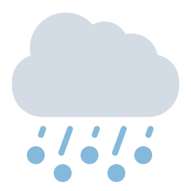 a cloud with rain on it
