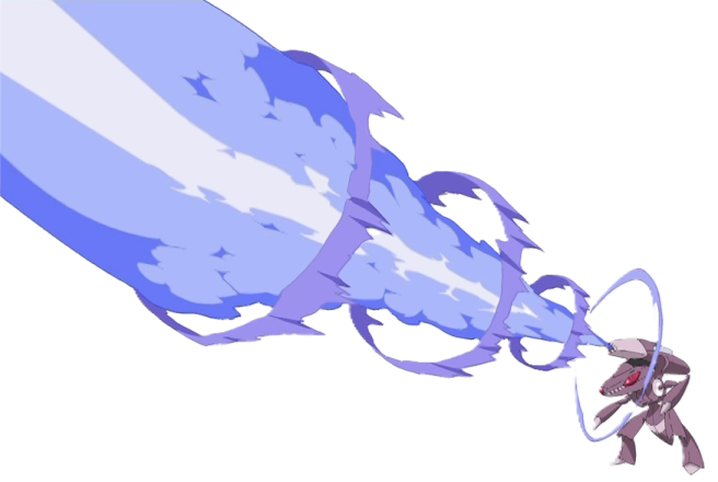 an image of a blue and white dragon flying through the air