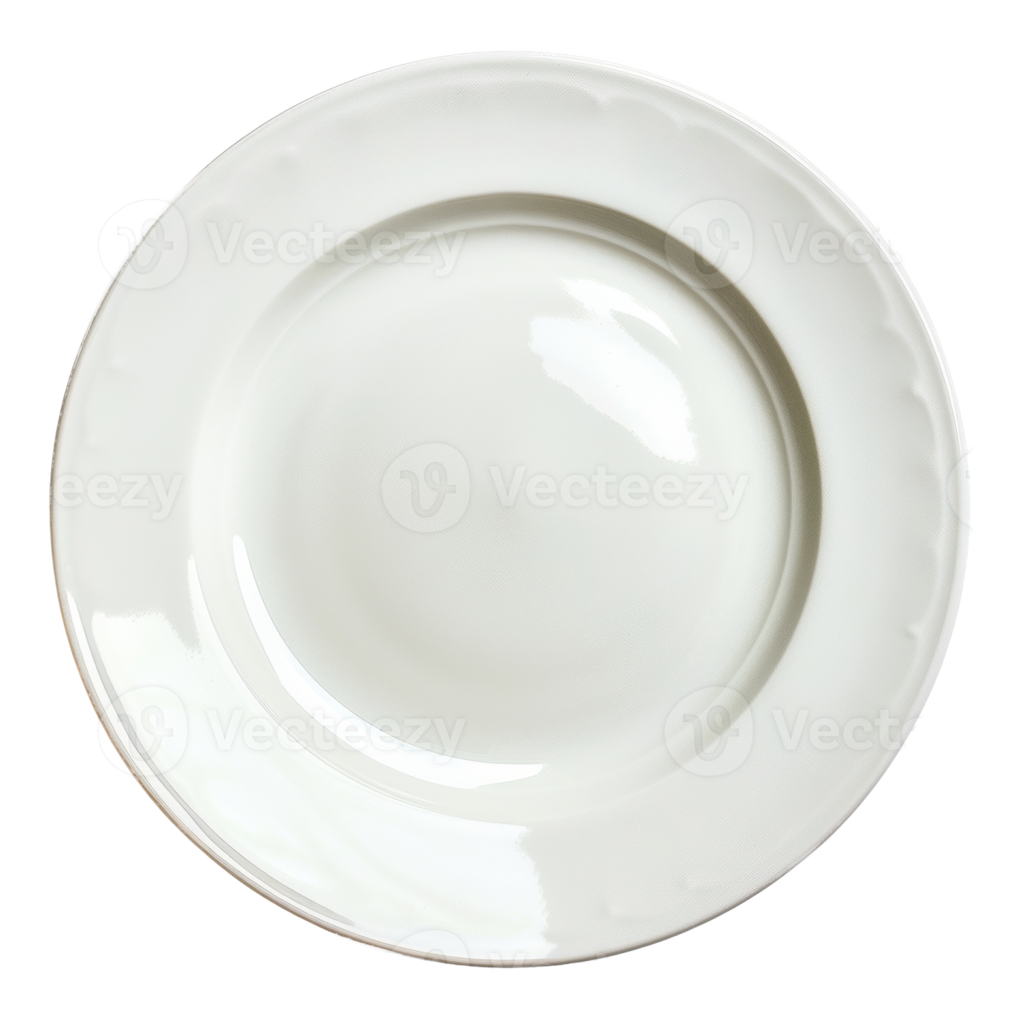 an empty white plate on a white background