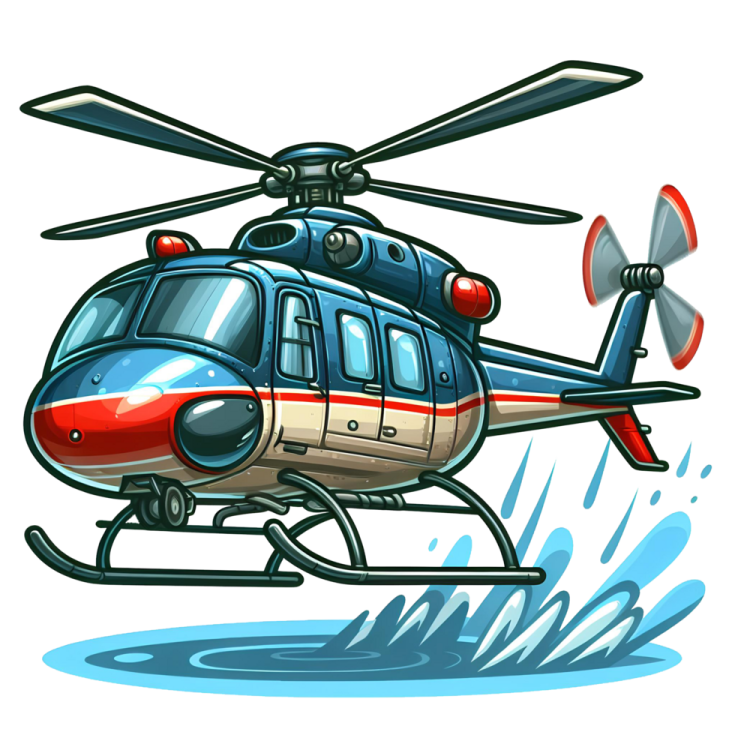 a helicopter flying in the air
