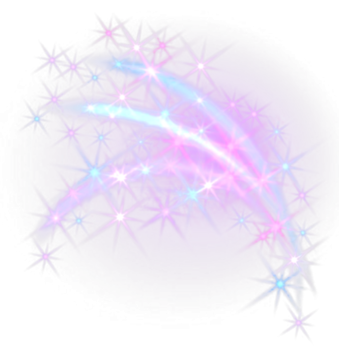 a white background with pink and blue stars