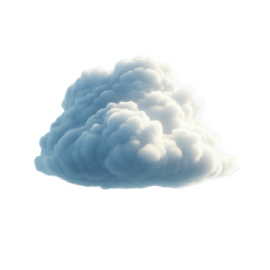 a cloud is floating in the sky