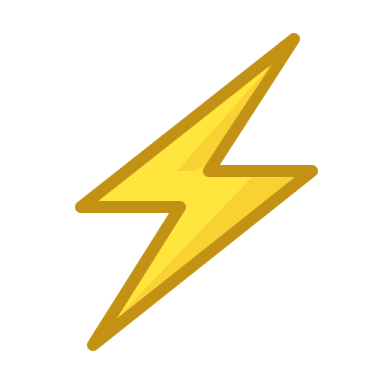an icon of a lightning bolt