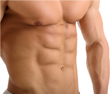 a male torso with no shirt on