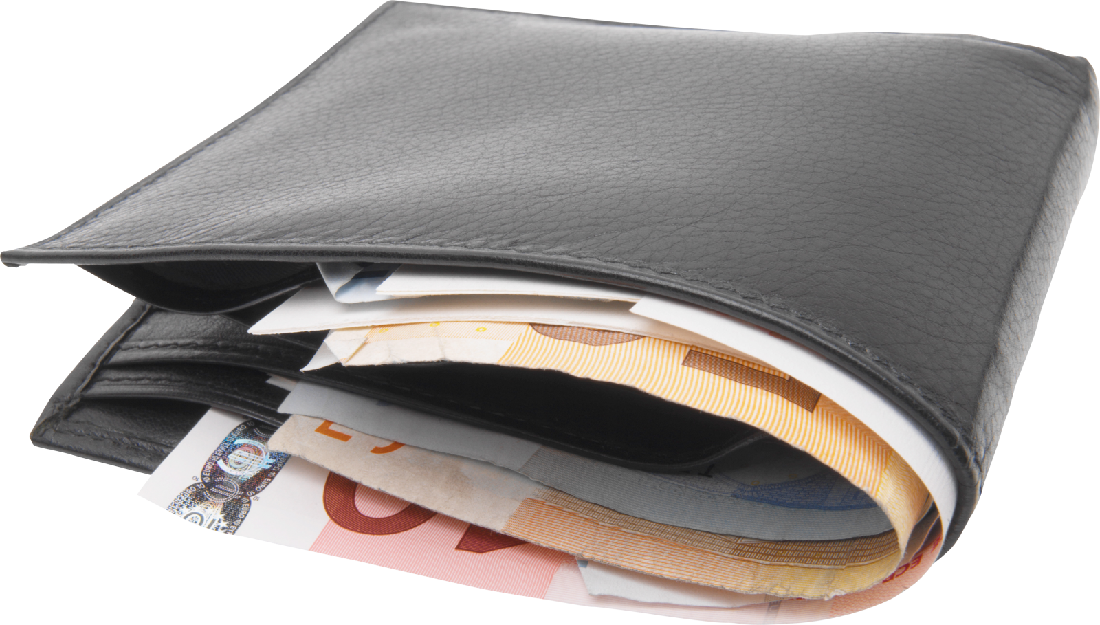 black leather wallet