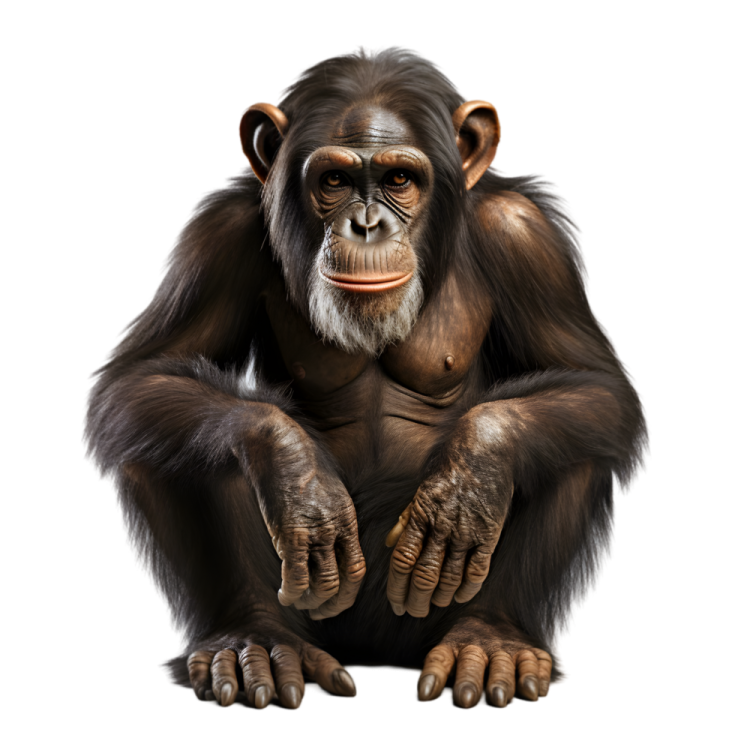an illustration of a chimp