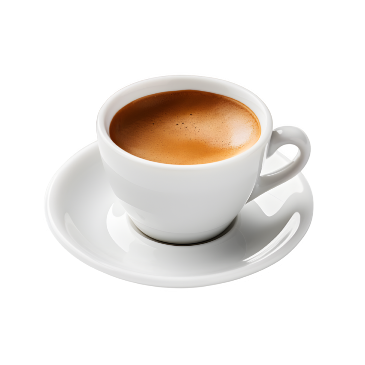 a cup of coffee on a saucer