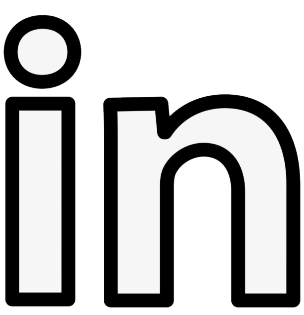 a black and white linked icon