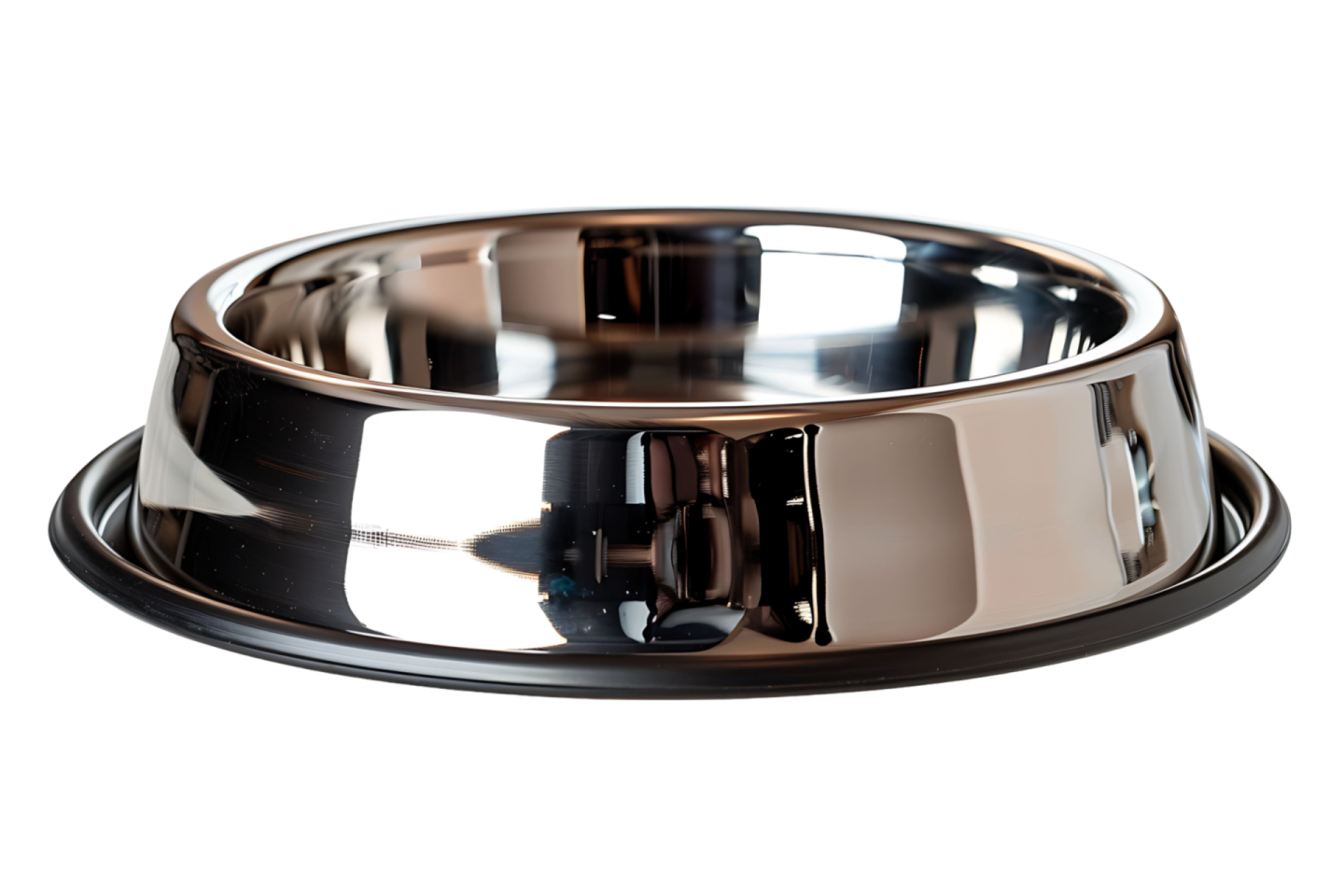 an image of a stainless steel dog bowl