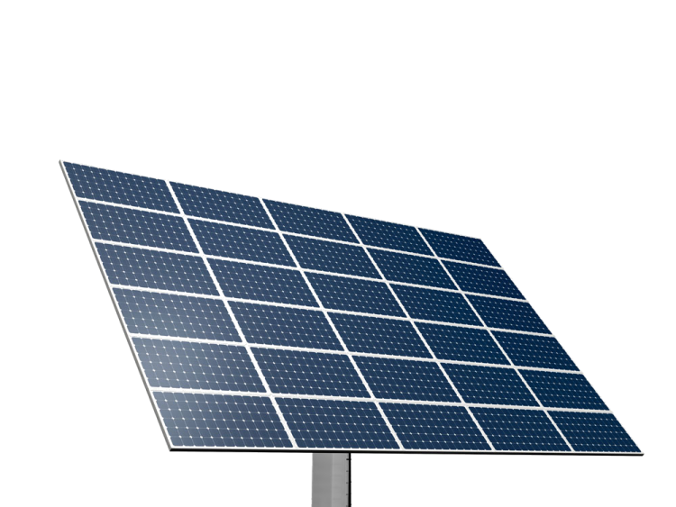 a solar panel on a white background