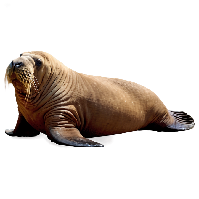 a seal is laying down on the ground