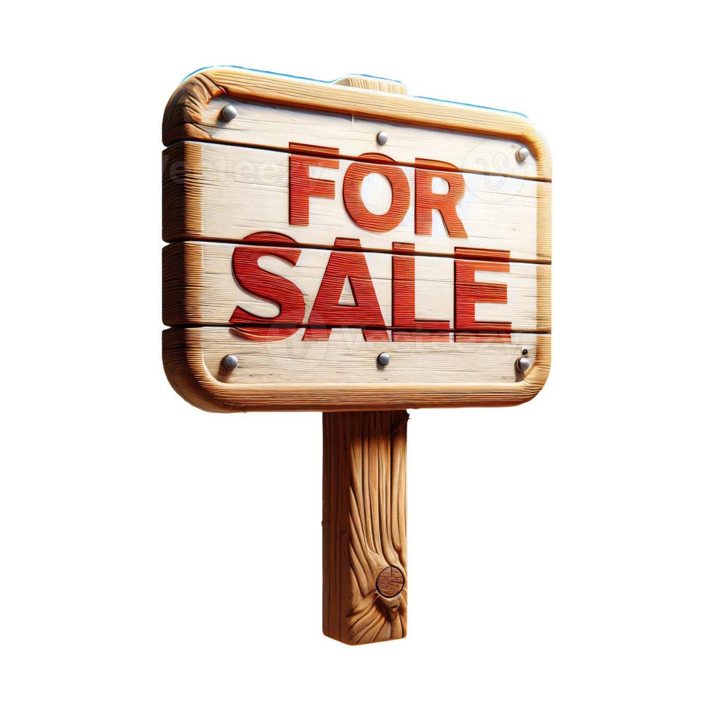 a wooden sign with the words for sale on it