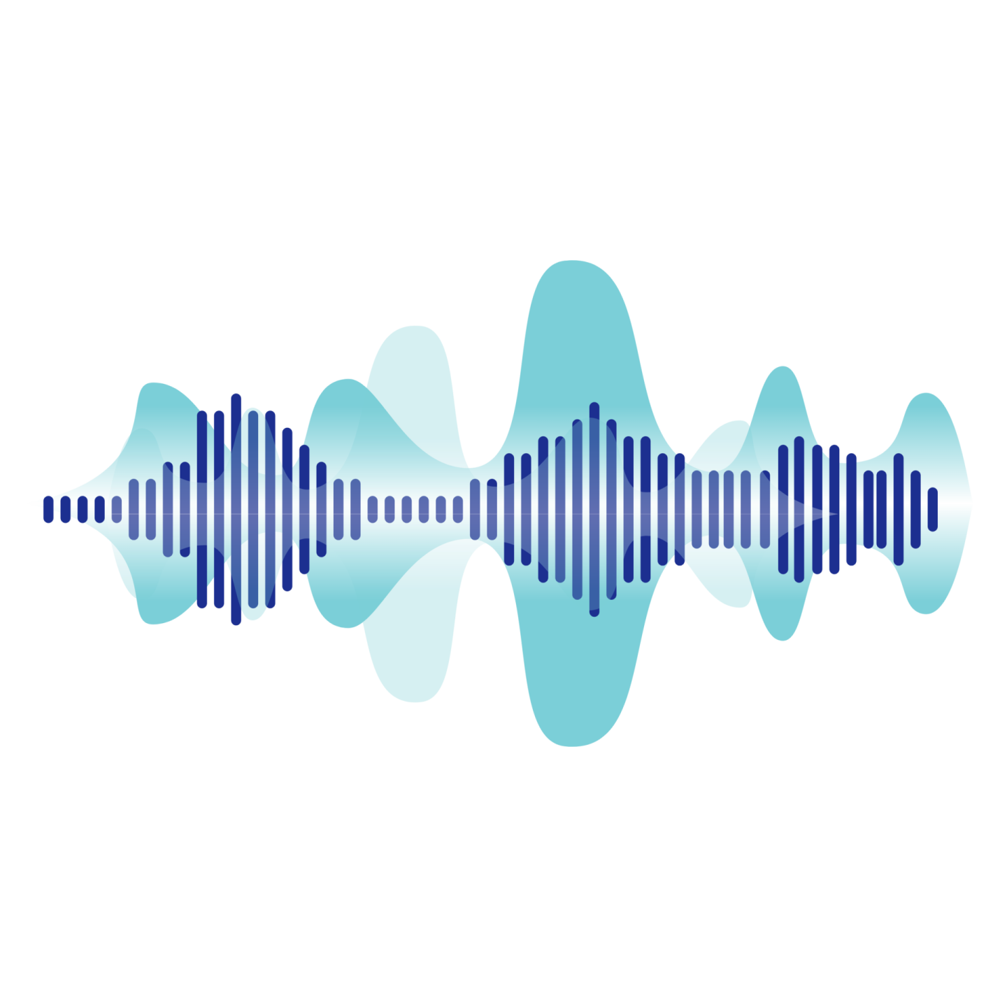 a sound wave on a white background