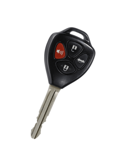 a car key on a white background