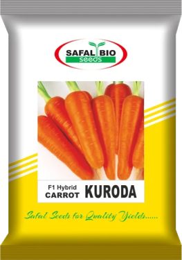 a bag of carrots on a white background