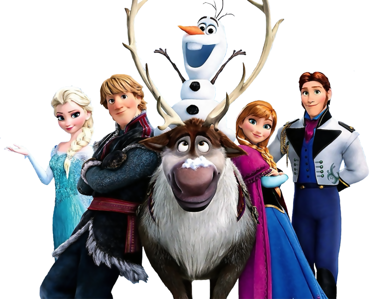 a group of disney characters standing next to each other characters