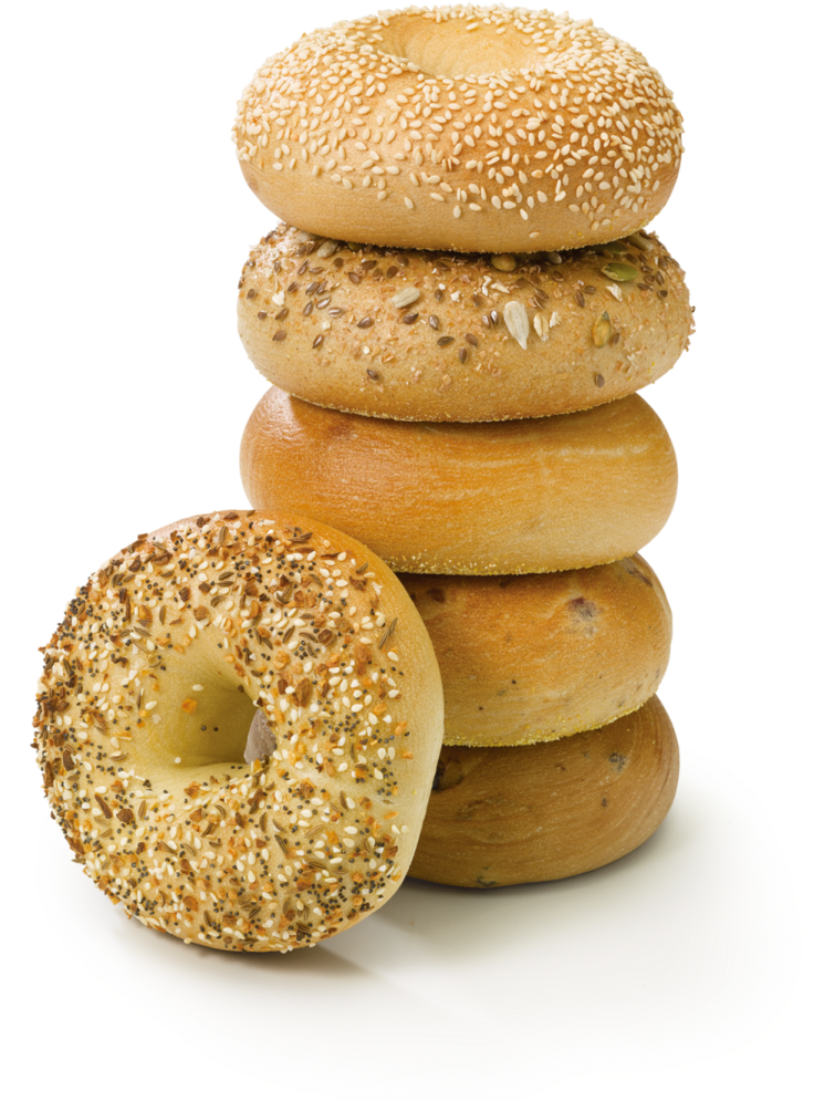 a stack of donuts
