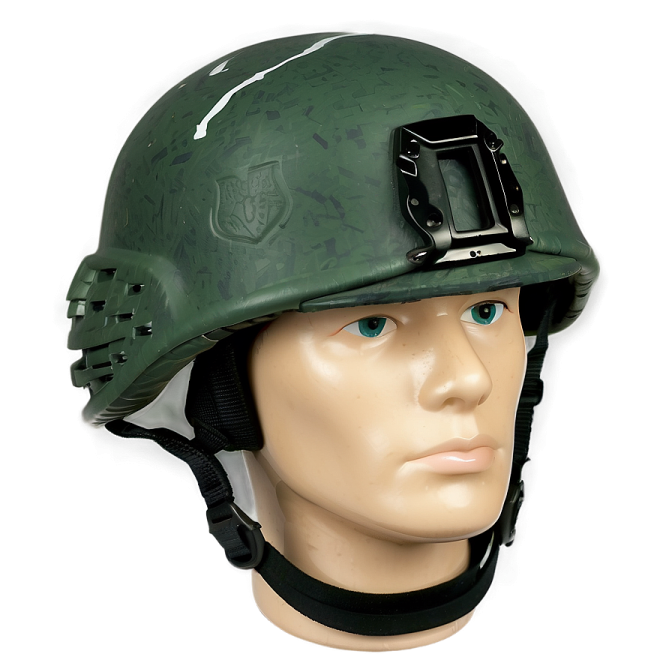 the helmet is green