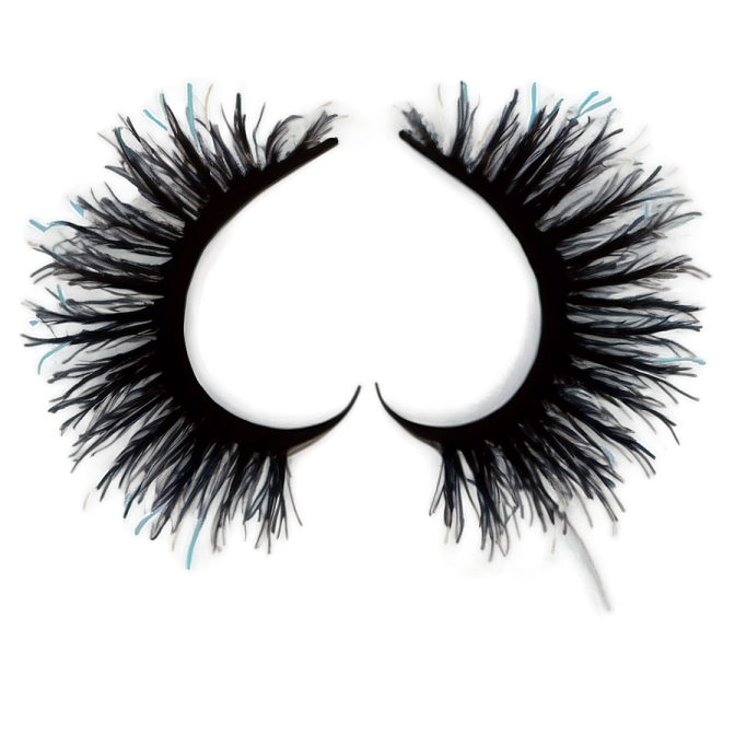 a pair of eyelashes on a white background