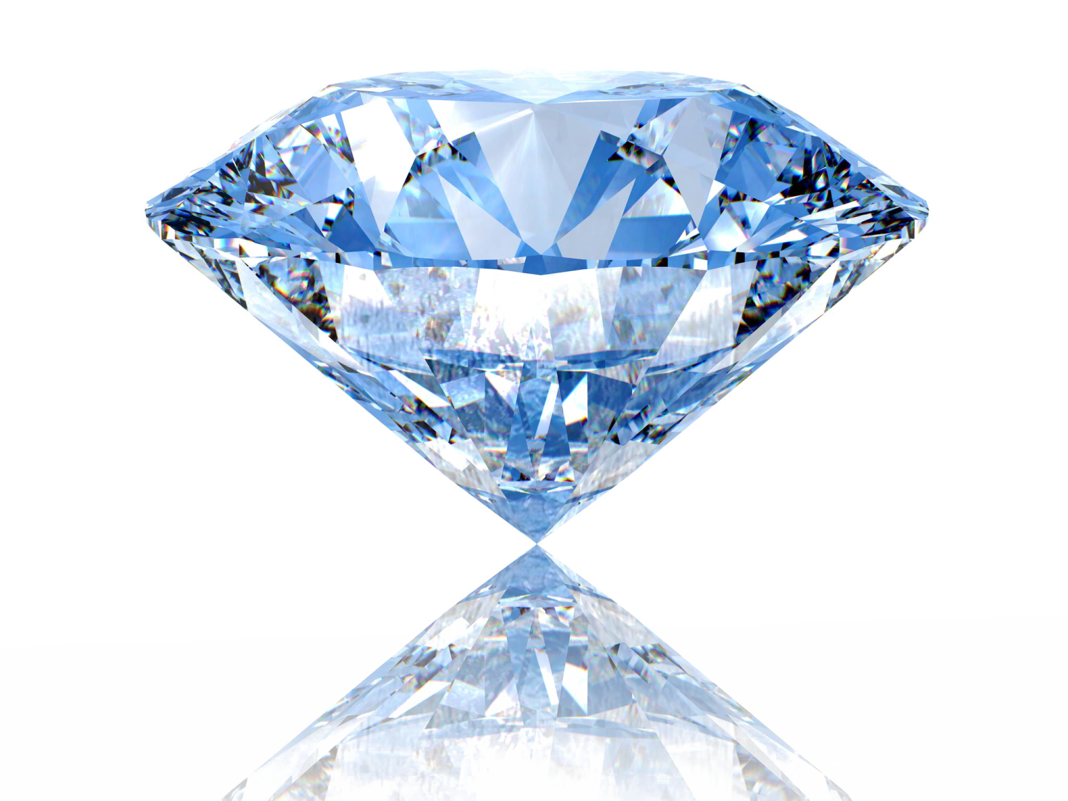a blue diamond on a white background