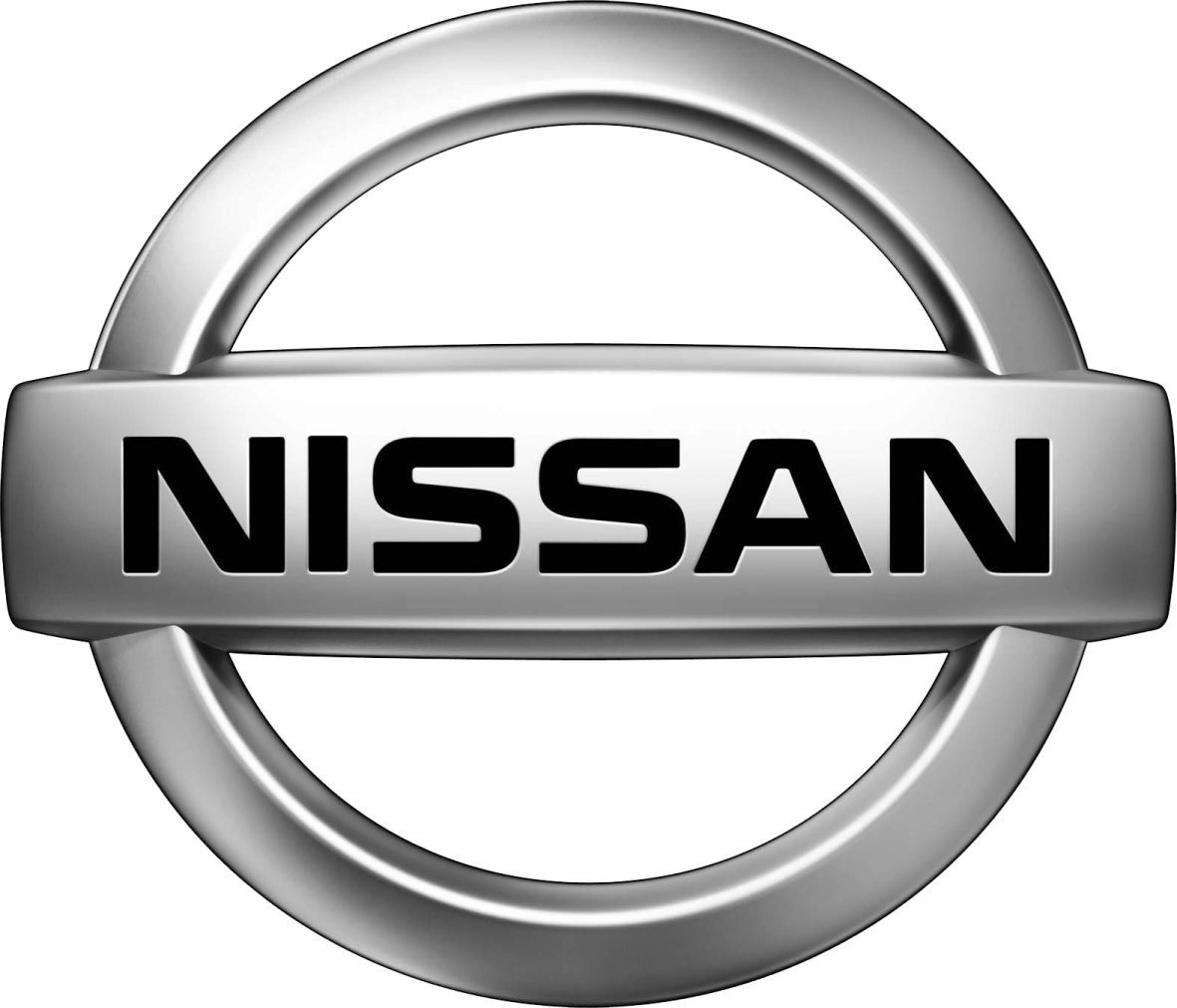 the nissan logo on a white background