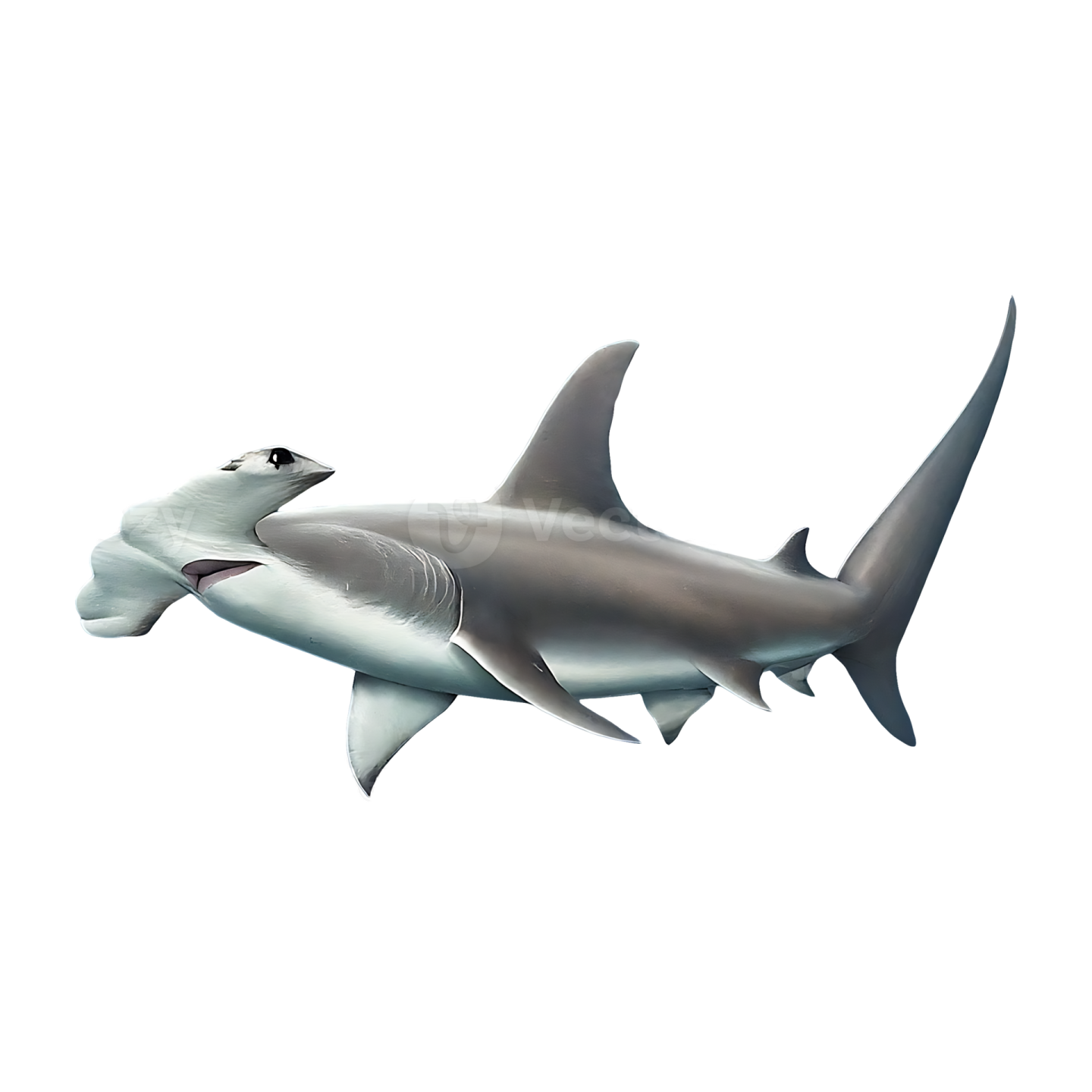 an illustration of a great white shark
