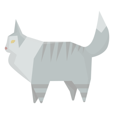 a gray cat with yellow eyes