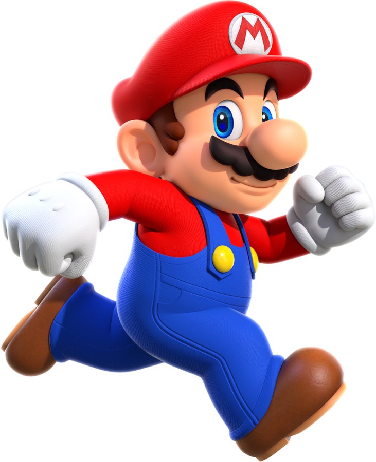 an image of a nintendo mario running