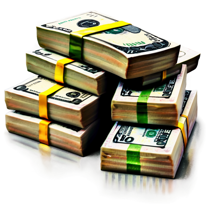 a pile of money on top of each other stacks